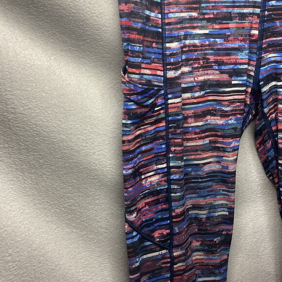 Lululemon Fast & Free 7/8 Tight II *Nulux 25" Hinshu Alpine White Multi Size 8 - Picture 4 of 12